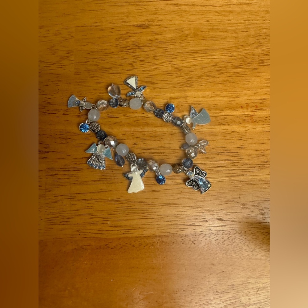 Cute blue angel bracelet for holiday